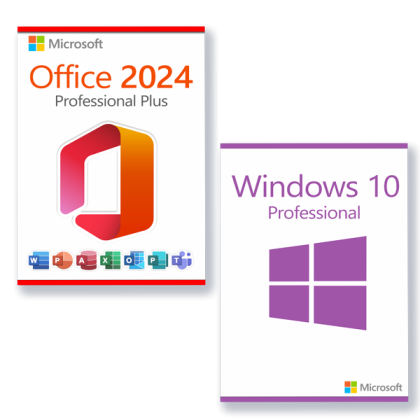 Microsoft Office 2024 Professional Plus + Microsoft Windows 10 Professional license for 3 devices