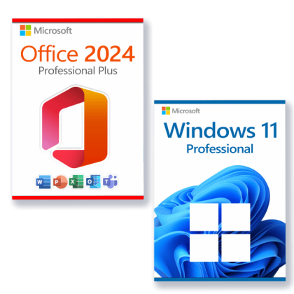 Microsoft Office 2024 Professional Plus + Microsoft Windows 11 Professional license for 3 devices